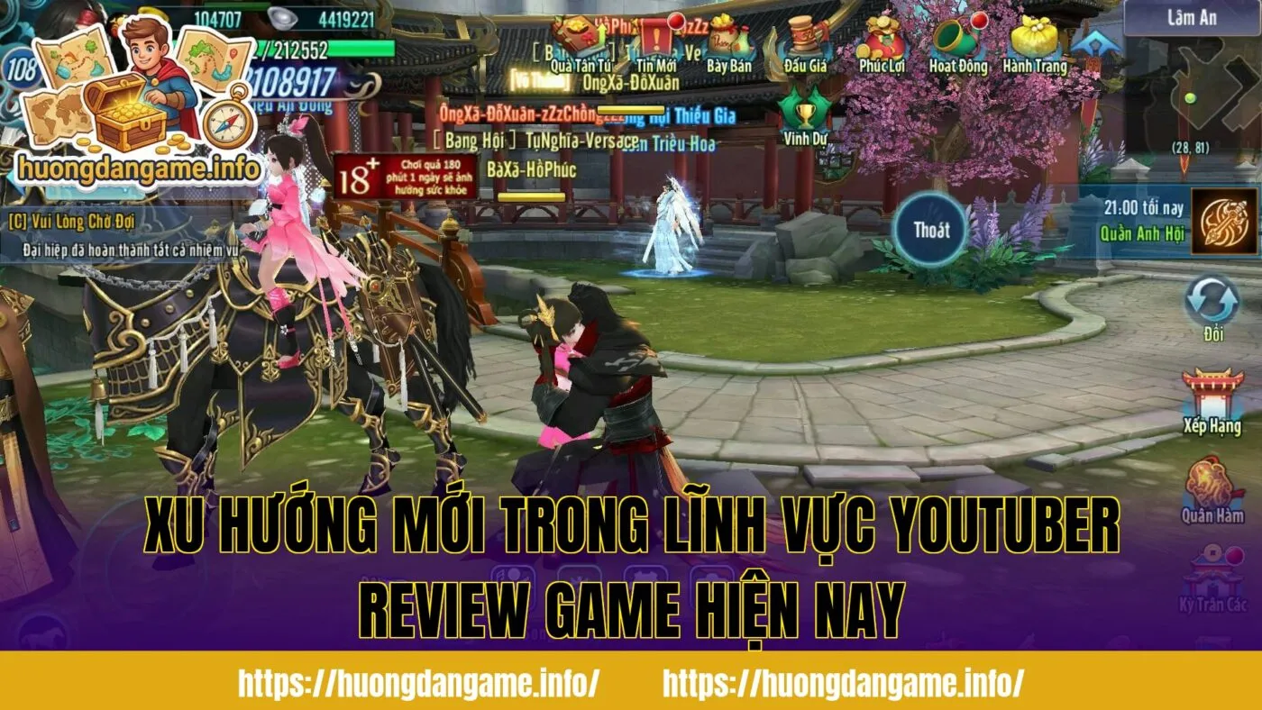 Xu hướng mới trong lĩnh vực youtuber review game hiện nay