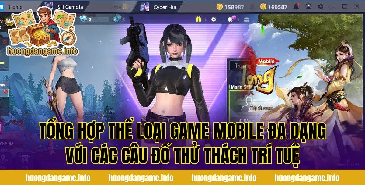 Tổng hợp thể loại game mobile đa dạng với các câu đố thử thách trí tuệ