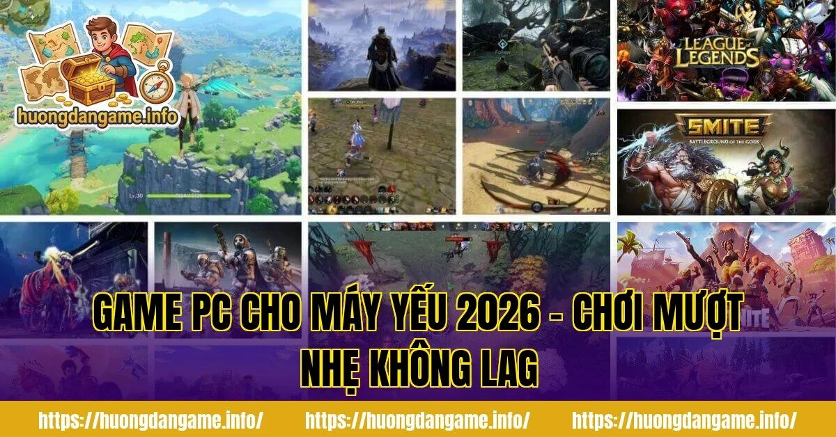 Game PC Cho Máy Yếu 2026 – Chơi Mượt Nhẹ Không Lag