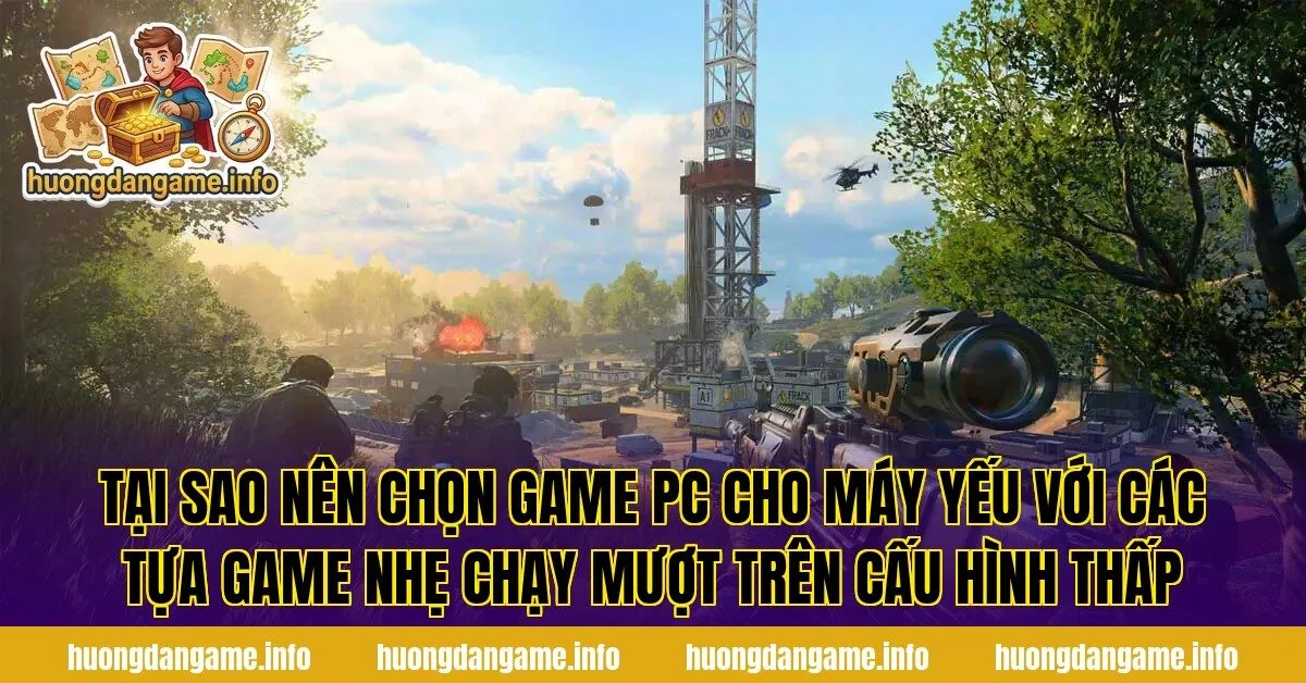 Tại sao nên chọn game PC cho máy yếu với các tựa game nhẹ chạy mượt trên cấu hình thấp