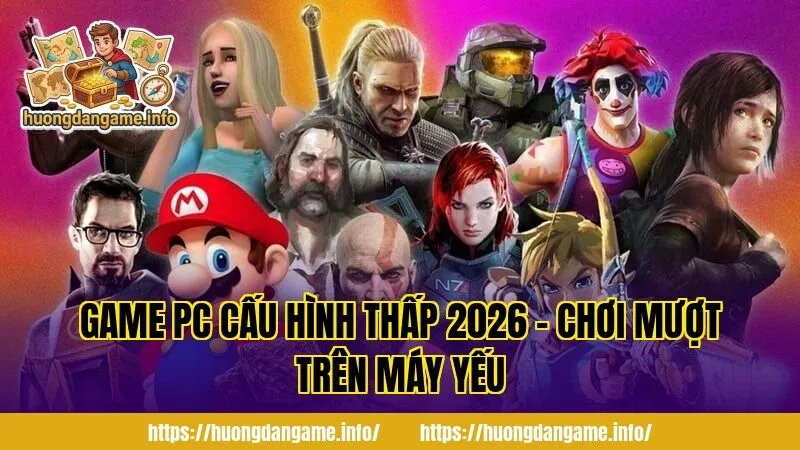 Game PC Cấu Hình Thấp 2026 – Chơi Mượt Trên Máy Yếu