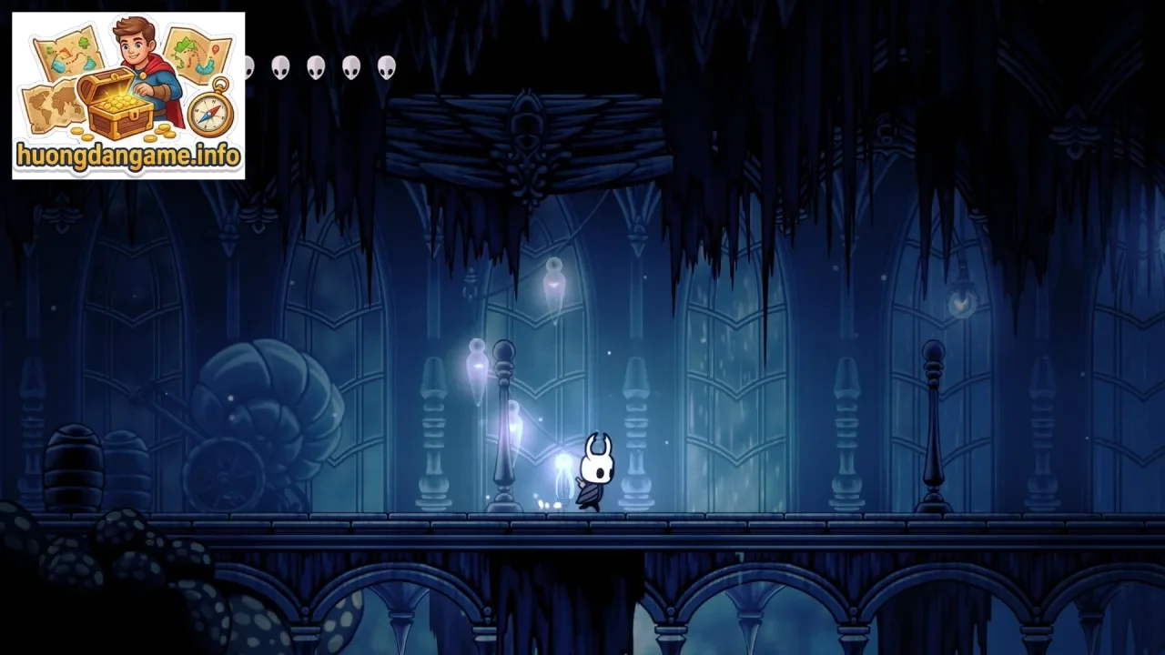 Nhân vật Hollow Knight trong khu vực City of Tears thể hiện chất lượng tổng thể xuất sắc của trò chơi